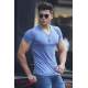 Madmext Men Basic Blue T-shirt 4054 - Mavi