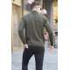 Khaki Mock Turtleneck Knitwear Sweater 5798 - Haki