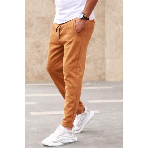 Madmext Basic Camel Sweatpants 2935 - Camel