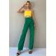 Mad Girls Green Palazzo Jeans Mg1189 - Yeşil