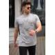 Madmext Men Printed Dye Gray T-shirt 5371 - Boyalı gri