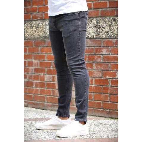 Madmext Black Skinny Fit Jean DESP901-2 - Füme