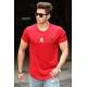 Madmext Red Rapped T-shirt for Men 4488 - Kırmızı