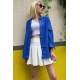 Mad Girls Oversize Saxe Blue Shirt MG1369 - Saks