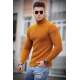 Madmext Mustard Turtleneck Jumper 4355 - Hardal