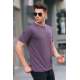 Men Purple Basic T-Shirt 5880 - Mor