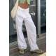 Mad Girls White Palazzo Jeans MG1405 - Beyaz