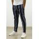 Madmext Black-Blue Striped Sweatpants 4086 - Sax mavi