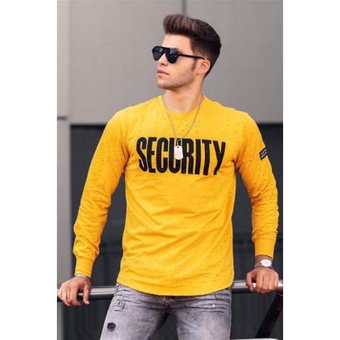 Madmext Yellow Rapped Sweatshirt 4126 - Sarı