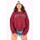 Mad Girls Maroon Sweatshirt MG1196 - Bordo