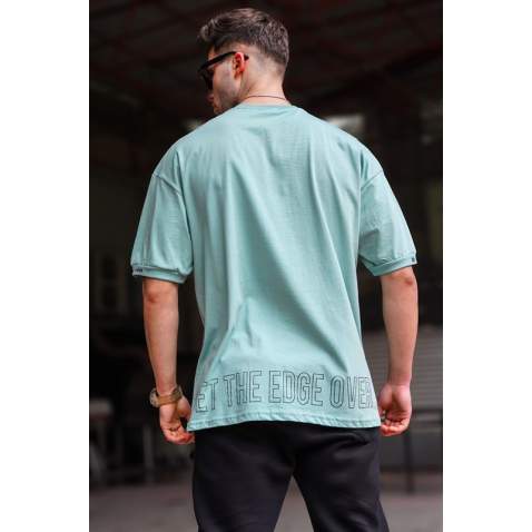 Madmext Men Oversize Mint Green T-Shirt 5803 - Mint yeşili