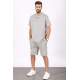 Madmext Men Dye Gray Shorts Set 5382 - Boyalı gri