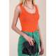 Women Orange Strappy Top - Turuncu