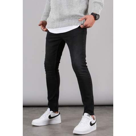 Skin Fit Black Jeans For Men - Siyah