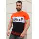 Madmext Orange "Money" Printed T-shirt for Men 3077 - Turuncu