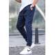 Navy Blue Slim Fit Jogger Trousers 5472 - Lacivert