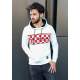 Madmext White Printed Hoodie 2829 - Beyaz