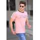 Madmext Soft Pink Printed T-shirt for Men 4530 - Pudra