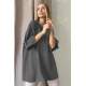 Mad Girls Oversize Anthracite T-shirt MG1354 - Antrasit