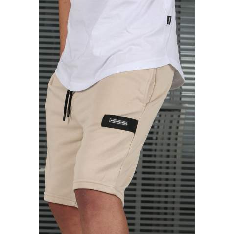 Men Beige Capri Shorts - Bej