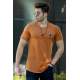 Madmext Men Ripped Camel T-shirt T4002 - Camel