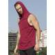 Madmext Men Maroon Hoodie T-shirt 2538 - Bordo