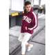 Madmext Men Maroon Sweatshirt Hoodie 5327 - Bordo