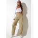 Mad Girls Beige Palazzo Jeans Mg1247 - Bej