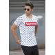 Madmext White Patterned T-shirt 2640 - Beyaz