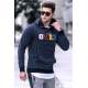 Madmext Men Hoodie Navy Blue Sweatshirt 2788 - Lacivert