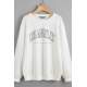 Mad Girls Printed White Sweatshirt MG780 - Beyaz