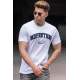 Madmext Men Printed White T-shirt 5267 - Beyaz