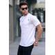 Men White Basic T-Shirt 5880 - Beyaz