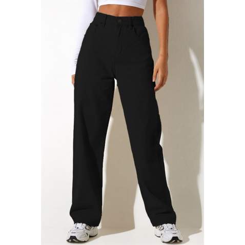 Mad Girls Black Palazzo Jeans Mg1247 - Siyah