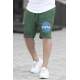 Madmext Green Nasa Printed Capri for Men 4248 - Yeşil