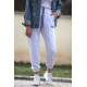 Mad Girls White Jogger Sweatpants MG303 - Beyaz