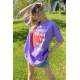 Mad Girls Printed Lilac T-Shirt MG1202 - Lila