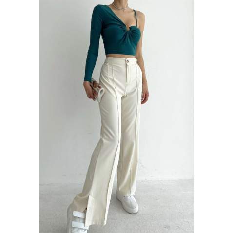 Ecru Palazzo Pants MG1553 - Ekru