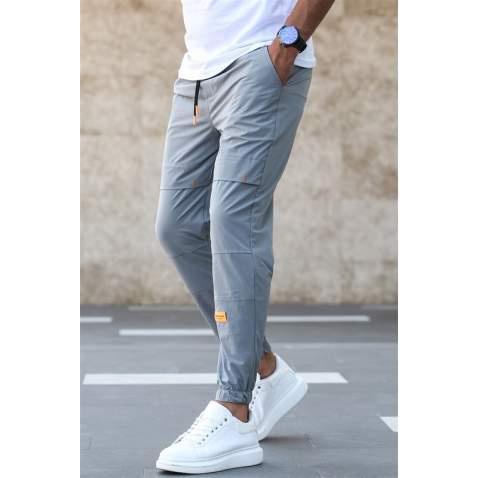 Madmext Men Basic Smoke Gray Sweatpants 5412 - Füme