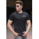 Madmext Men Front Pocket Black T-shirt 5241 - Siyah