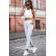 Mad Girls White Crop Top Body MG401 - Beyaz