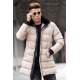 Madmext Men Beige Puffer Coat 5138 - Bej