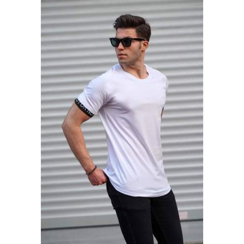 Men Basic White T-Shirt - Beyaz