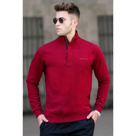 Madmext Men Maroon Sweatshirt 5155 - Bordo