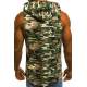 Madmext Men Camouflage Hoodie Vest 2563 - Kamuflaj