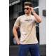 Madmext Men Beige T-shirt 5389 - Bej