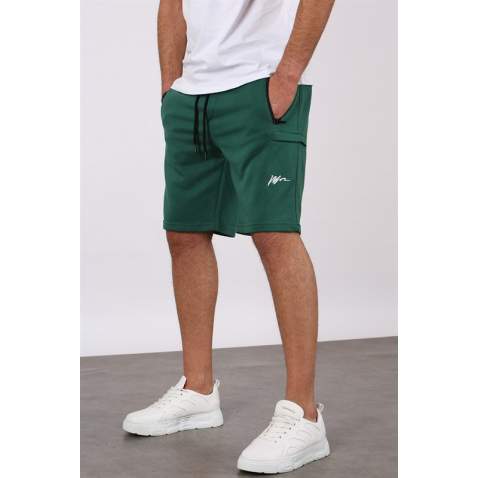 Madmext Men Green Capri Shorts 5443 - Yeşil