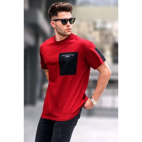 Men Basic Maroon T-Shirt - Bordo