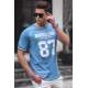 Madmext Men Blue T-shirt 5230 - Mavi