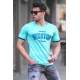 Madmext Green Printed T-shirt for Men 4593 - Mint yeşili